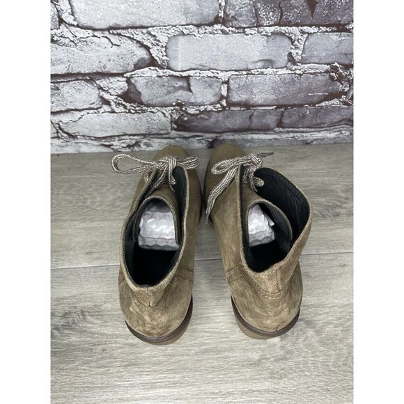 TONI PONS Winter Taupe Suede Ankle High Top Lace Heel Booties Women 41EU/10.5M - Picture 8 of 16
